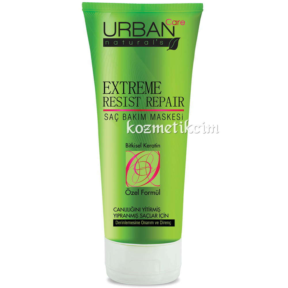 Urban Care Natural's Extreme Resist Repair Canlılığını Yitirmiş, Zayıf ve Yıpranmış Saçlar İçin Saç Bakım Maske
