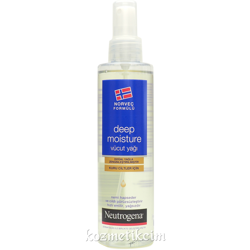 Neutrogena Deep Moisture Kuru Ciltler İçin Vücut Yağı 200 ml