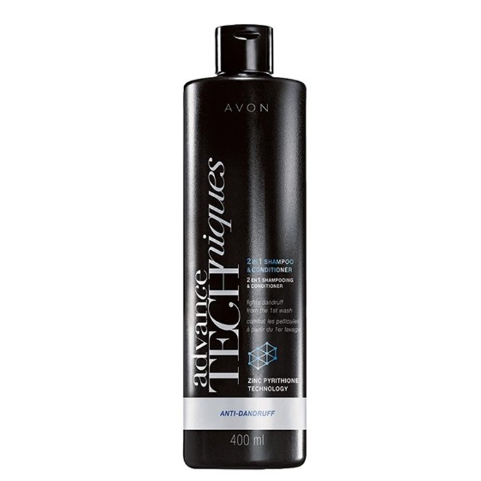 AVON Advance Techniques Kepeklenmeye Karşı 2 si 1 Arada Şampuan ve Saç Kremi 400 ml
