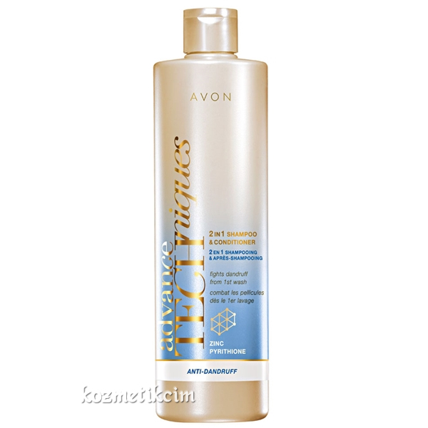 AVON Advance Techniques Kepeklenmeye Karşı 2 si 1 Arada Şampuan ve Saç Kremi 250 ml