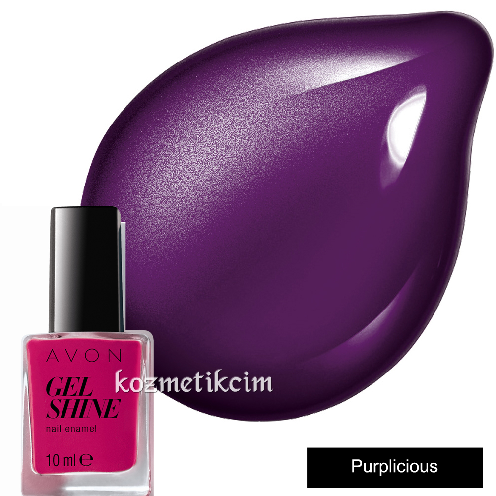 AVON Mark Gel Shine Tırnak Cilası - Oje Purplicious
