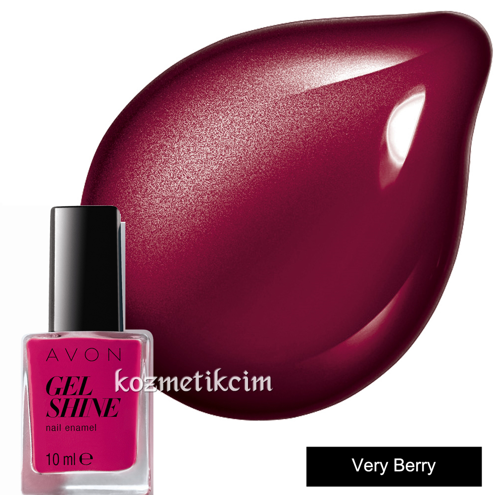 AVON Mark Gel Shine Tırnak Cilası - Oje Very Berry