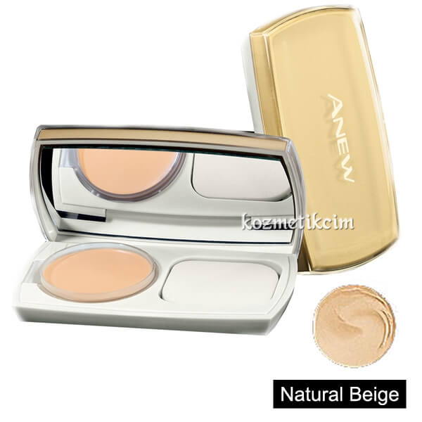 AVON Anew Beauty Kompakt Fondöten SPF15 Natural Beige