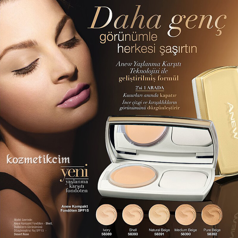 AVON Anew Beauty Kompakt Fondöten SPF15
