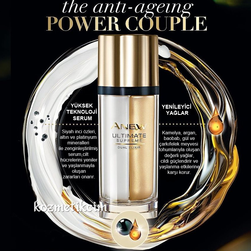 AVON Anew Ultimate Supreme Dual Elixir Çift Fazlı Serum 40 ml
