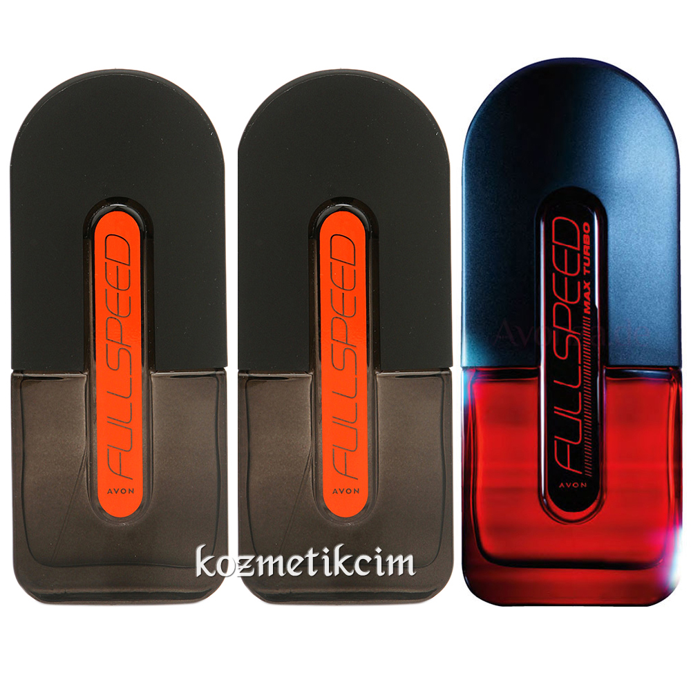 AVON 2 Adet Full Speed 1 Adet Max Turbo Edt 75 ml Erkek Parfümü