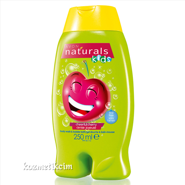 AVON Naturals Kids Göz Yakmayan Vişne Kokulu Vücut Şampuanı & Banyo Köpüğü
