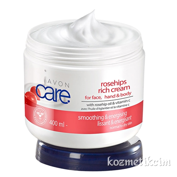 AVON Care Kuşburnu Yağı ve C Vitamini İçeren Yüz, El,Vücut Kremi 400 ml