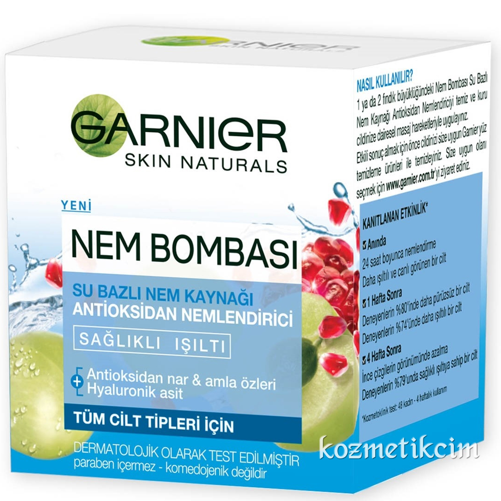 Garnier Nem Bombası Su Bazlı Nem Kaynağı Tüm Ciltler İçin 50 ml
