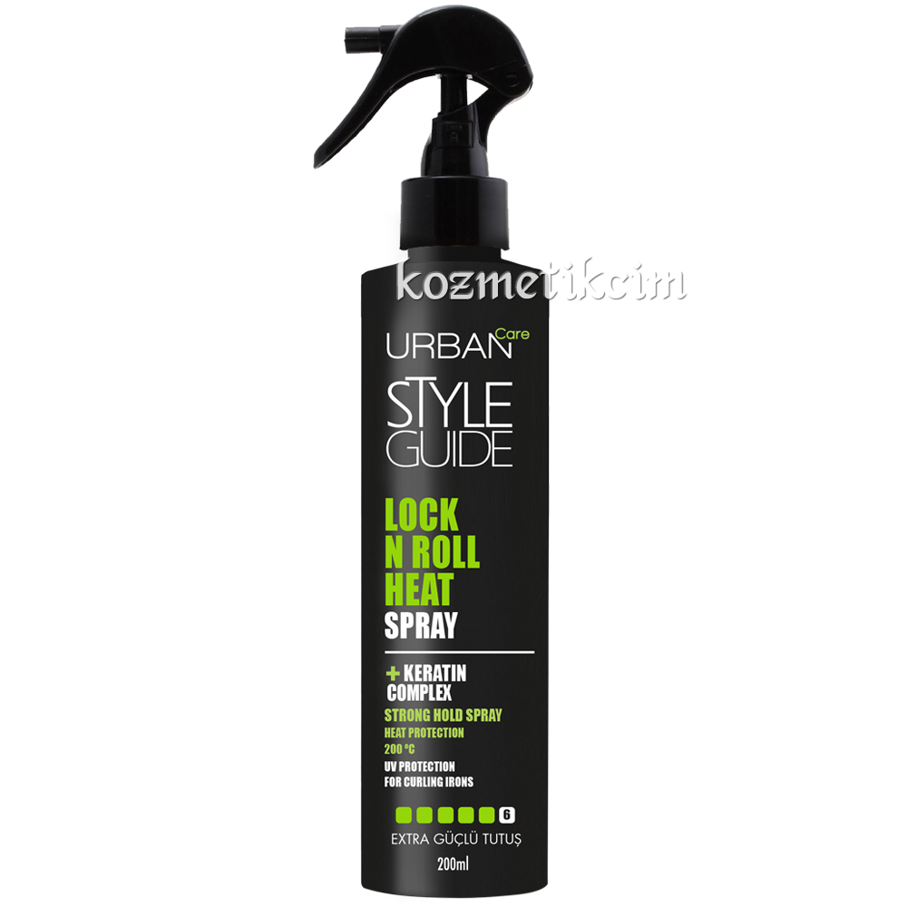 Urban Care Style Guide Lock N Roll Heat Spray Extra Güçlü Tutuş Gazsız Saç Spreyi