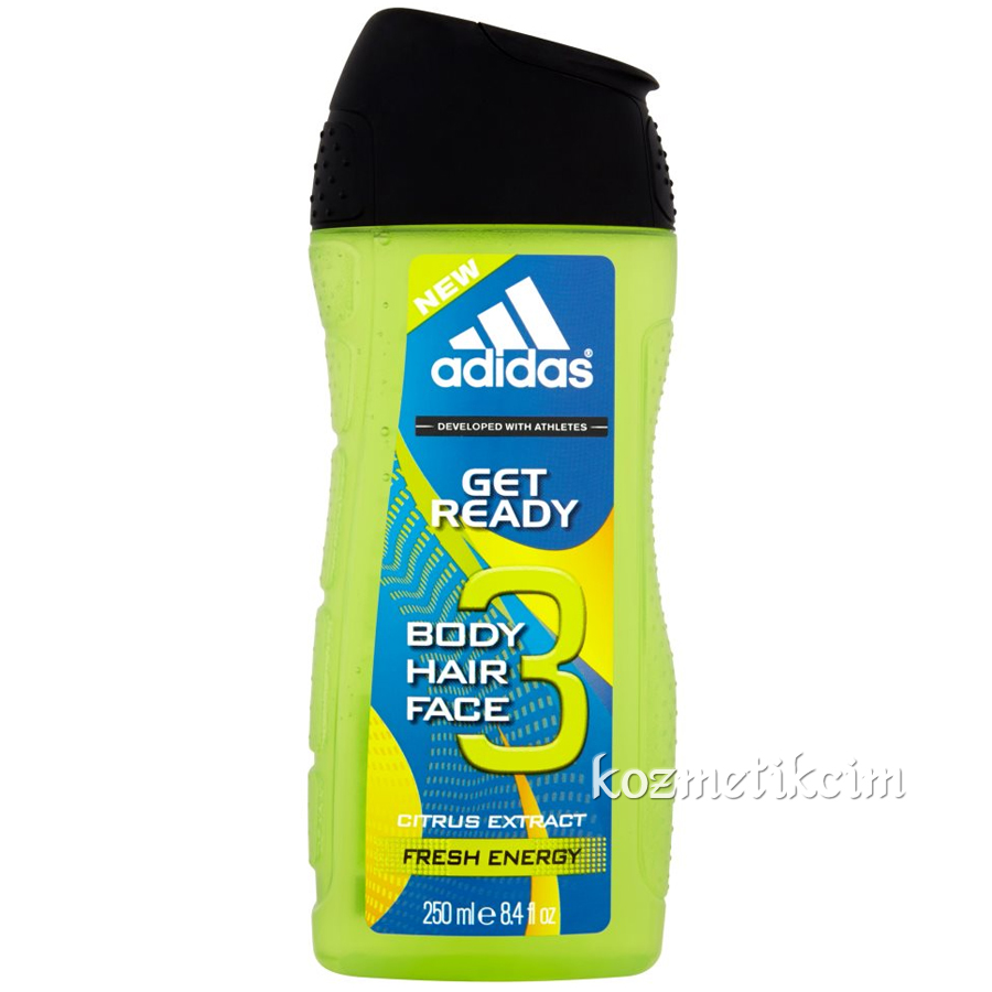 Adidas Get Ready Üçü Bir Arada Duş Jeli 250 ml