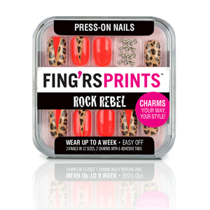 Fing'rs Prints Rock Rebel Wild Card Kendinden Yapışkanlı Takma Tırnak