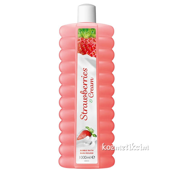 AVON Bubble Bath Çilek ve Krema Kokulu Banyo Köpüğü - 1000 ml
