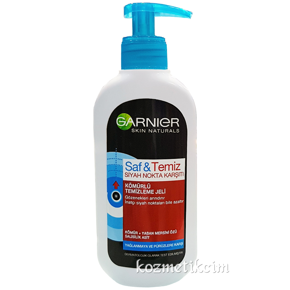 Garnier Saf & Temiz Siyah Nokta Karşıtı Kömürlü Temizleme Jeli 200 ml