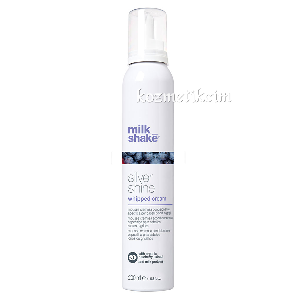 Milk Shake Silver Shine Whipped Cream Sarı ve Gri Saçlar İçin Bakım Köpüğü 200 ml