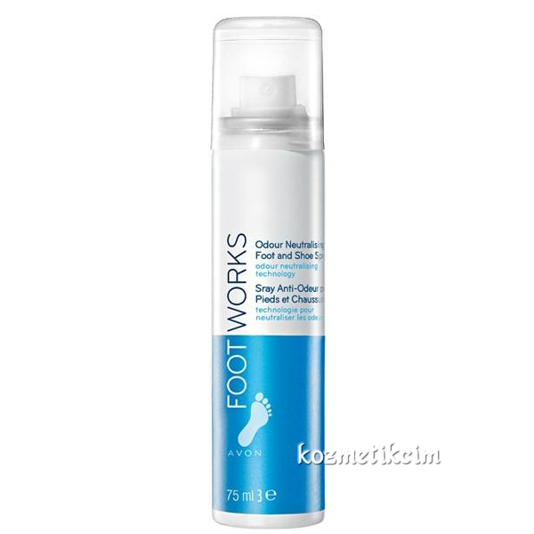 AVON Foot Works Koku Önleyici Ayak ve Ayakkabı Spreyi 75 ml