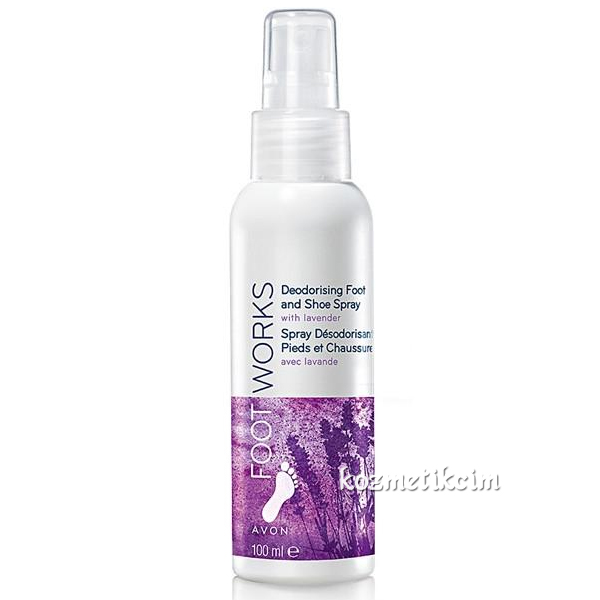 AVON Foot Works Lavanta Kokulu Koku Önleyici Ayak ve Ayakkabı Spreyi 100 ml