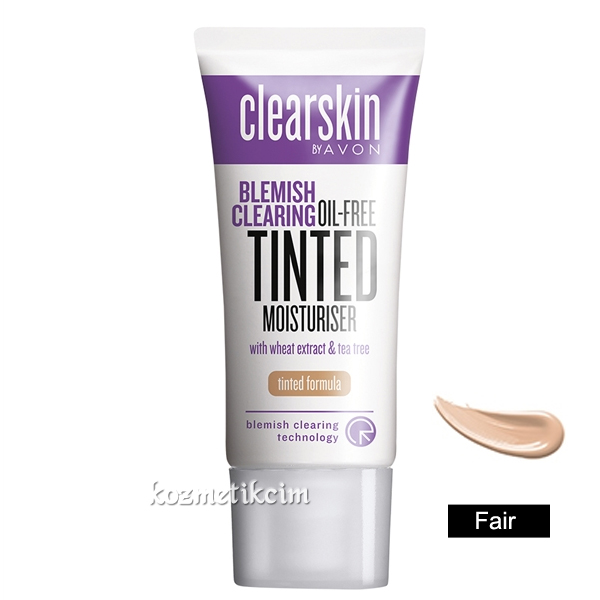 AVON Clearskin Blemish Akneye Meyilli Ciltler İçin Yağ İçermeyen Renkli Nemlendirici Fair
