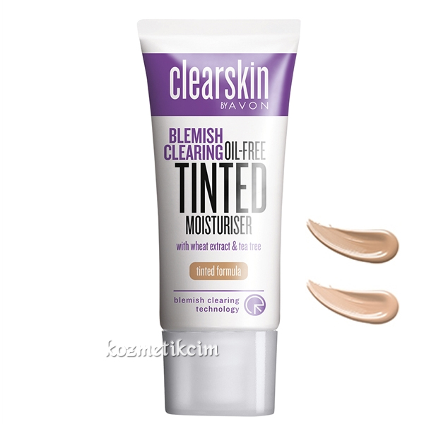 AVON Clearskin Blemish Akneye Meyilli Ciltler İçin Yağ İçermeyen Renkli Nemlendirici
