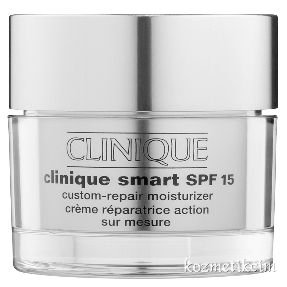 Clinique Smart Broad Spectrum SPF 15 Custom-Repair Moisturizer Kuru ve Karma Ciltler İçin 50 ml