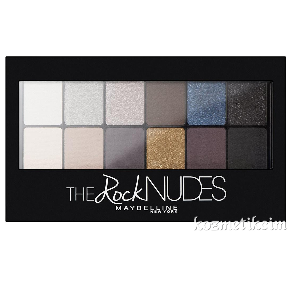 Maybelline The Rock Nudes Eye Shadow Palette 12 li Göz Far Paleti