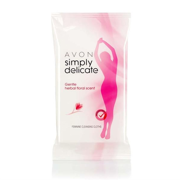 AVON Simply Delicate Hijyenik Bölge Temizleyici Mendiller