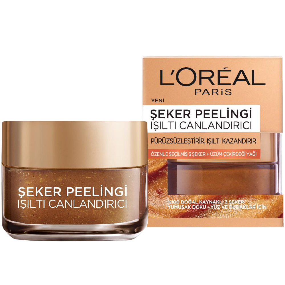 L'Oréal Şeker Peelingi Işıltı Canlandırıcı 50 ml