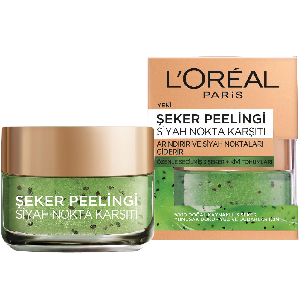 L'Oréal Şeker Peelingi Siyah Nokta Karşıtı 50 ml