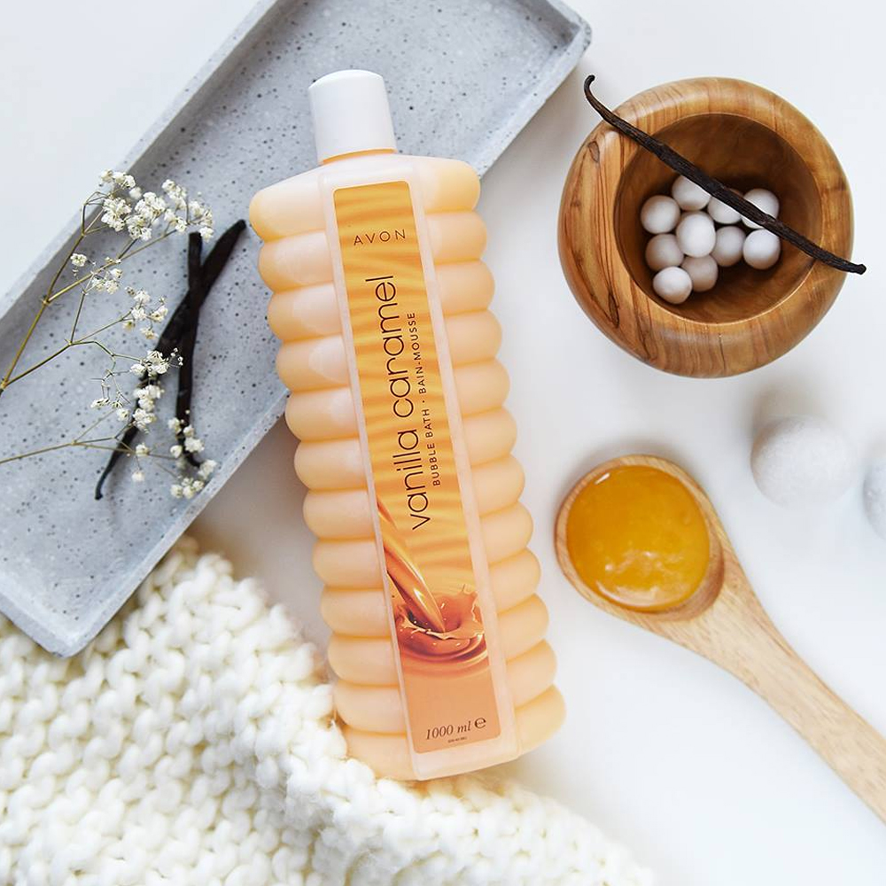 AVON Bubble Bath Vanilya Karamel Kokulu Banyo Köpüğü 1000 ml