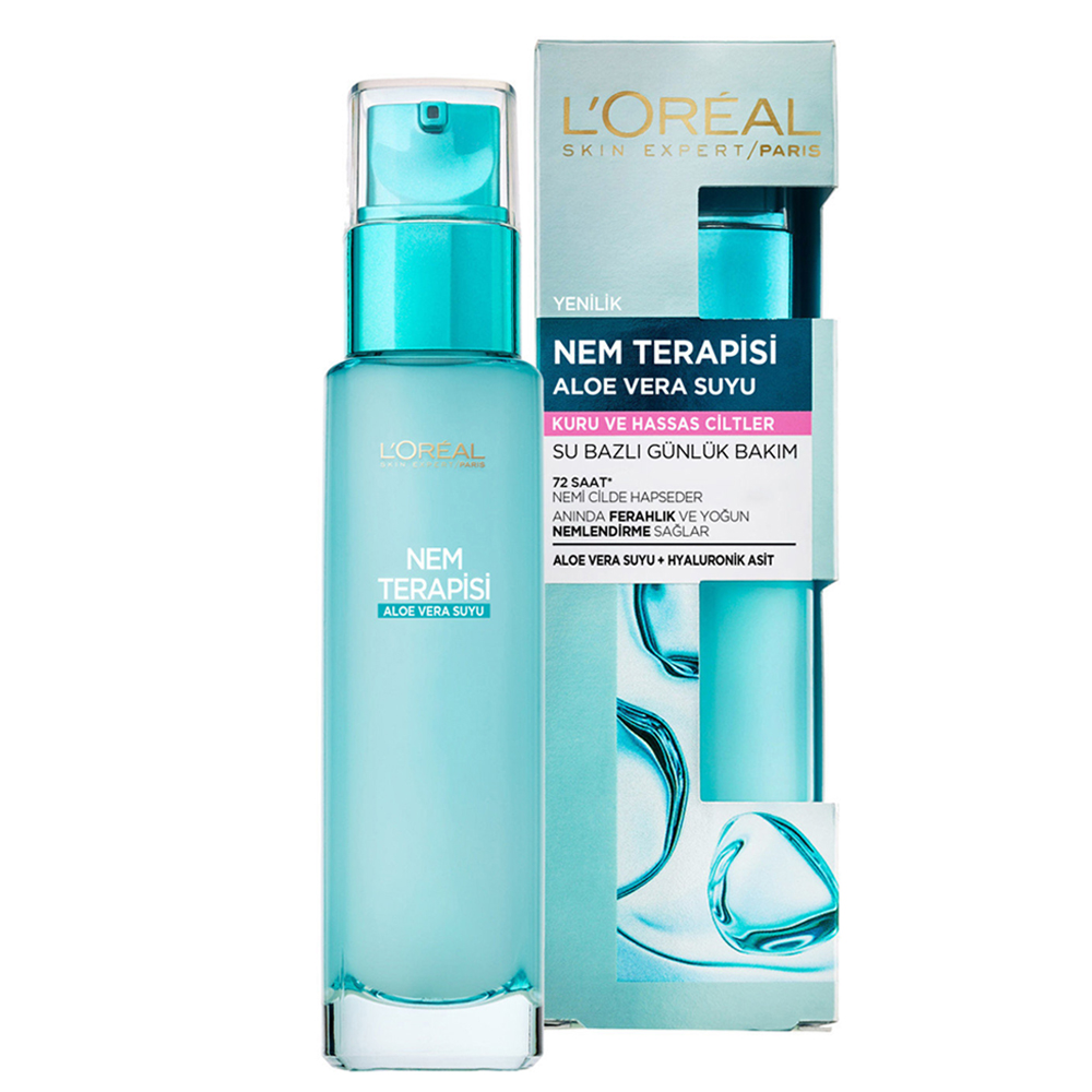 L'Oréal Nem Terapisi Aloe Vera Suyu Kuru ve Hassas Ciltler İçin