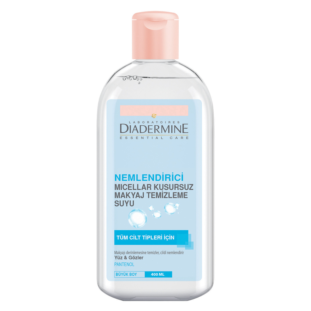 Diadermine Nemlendirici Micellar Kusursuz Makyaj Temizleme Suyu Tüm Ciltler İçin 400 ml