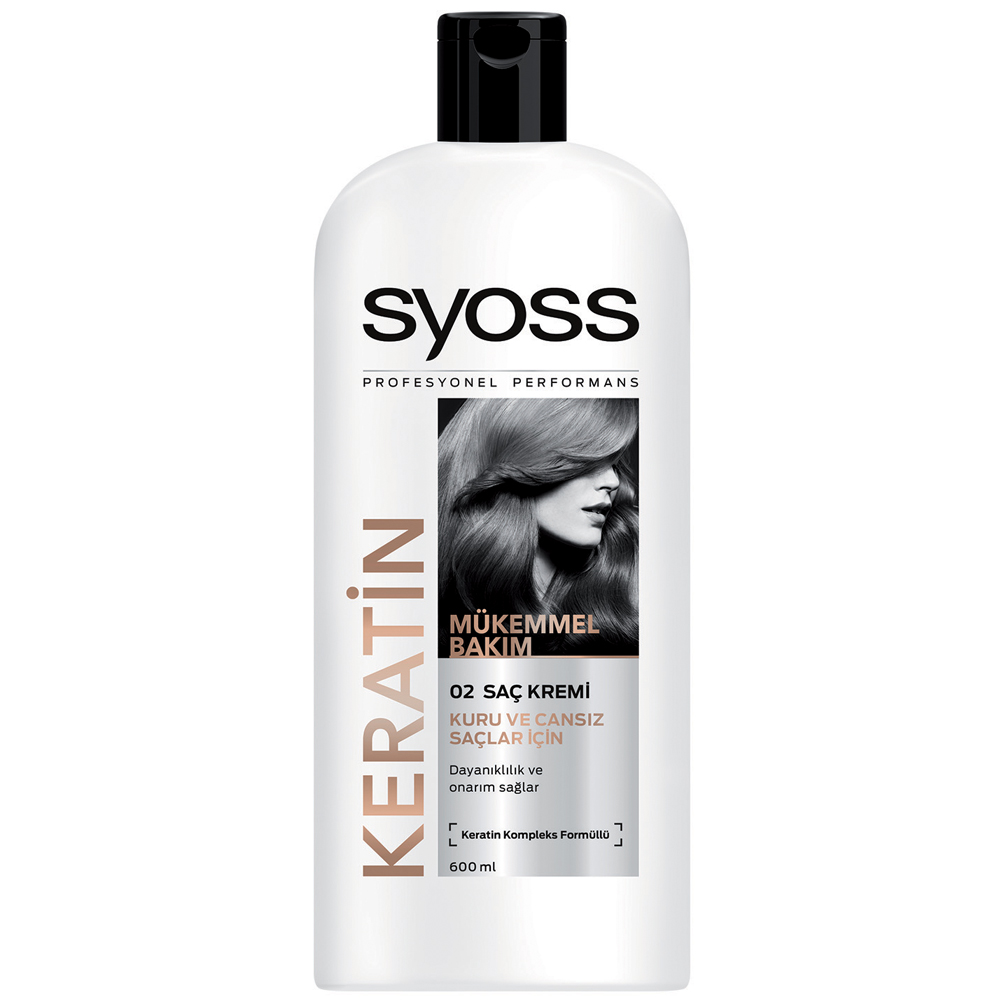 Syoss Keratin Kuru ve Cansız Saçlar İçin Saç Kremi 550 ml