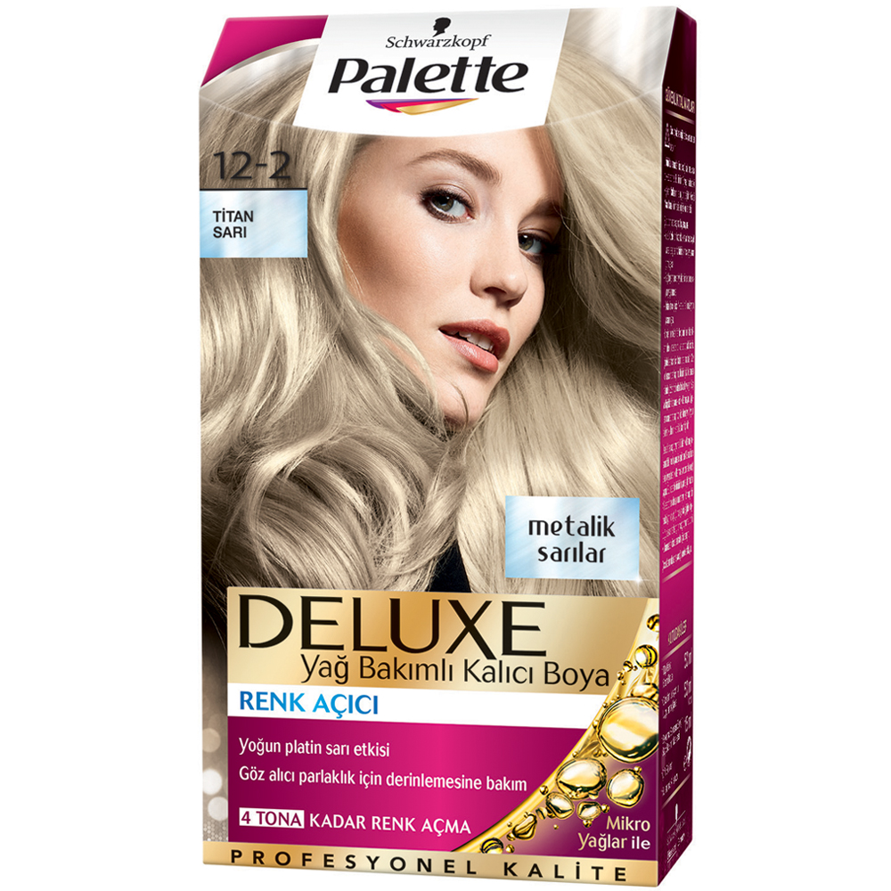 Palette Deluxe Saç Boyası 12-2 Titan Sarı