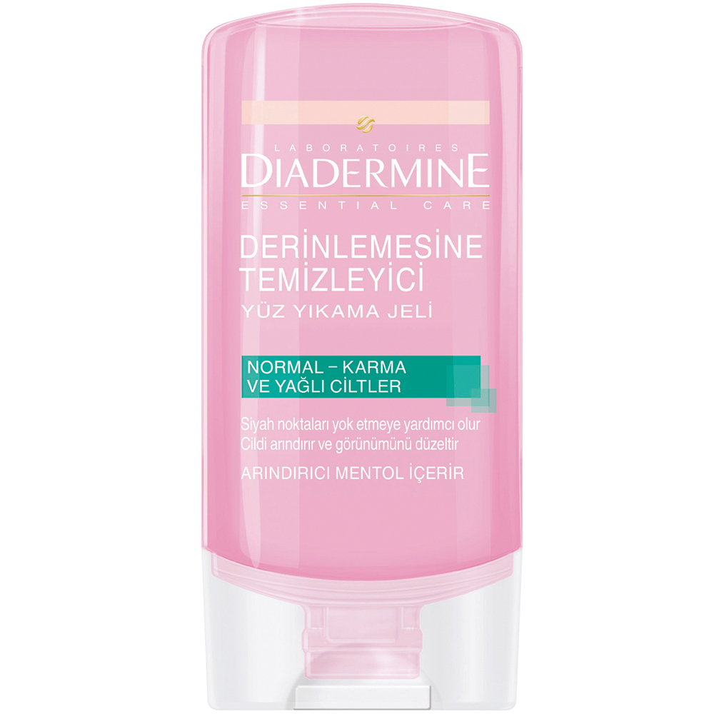 Diadermine Derinlemesine Temizleyici Yüz Yıkama Jeli Normal-Karma ve Yağlı Ciltler İçin 150 ml