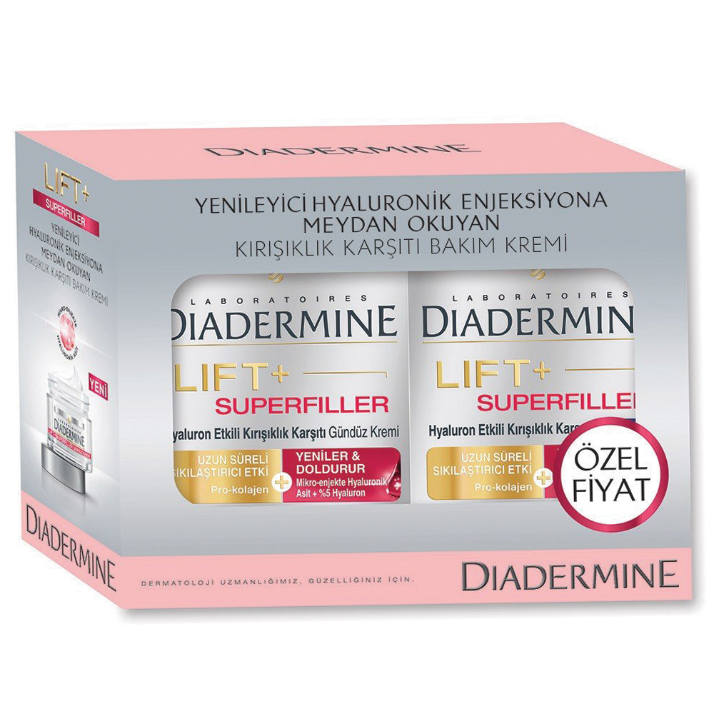 Diadermine Lift+ Superfiller Kırışıklık Karşıtı Gündüz ve Gece Kremi Seti