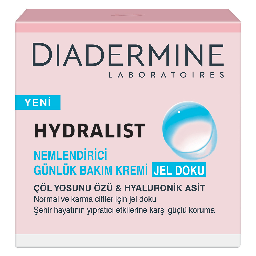 Diadermine Hydralist Nemlendirici Günlük Bakım Kremi Jel Doku 50 ml