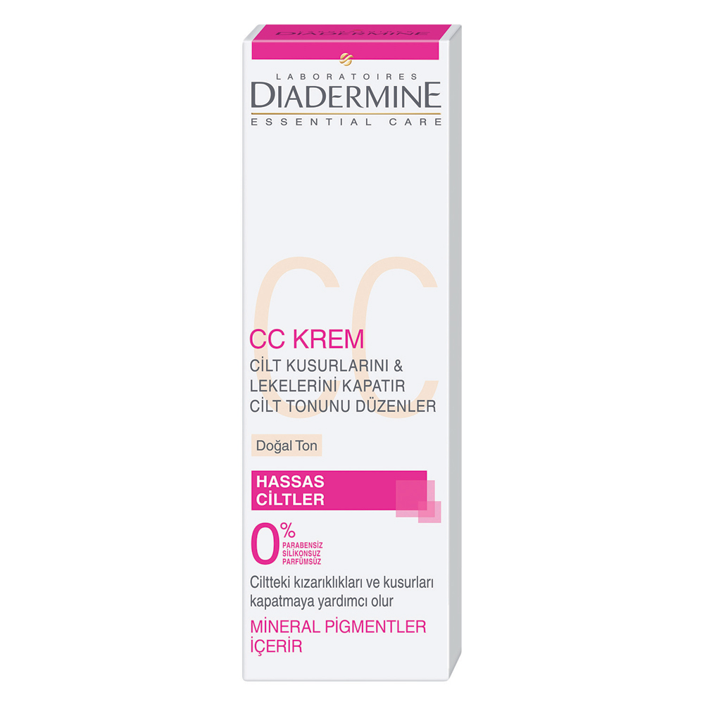 Diadermine CC Krem Doğal Ton Hassas Ciltler İçin 50 ml