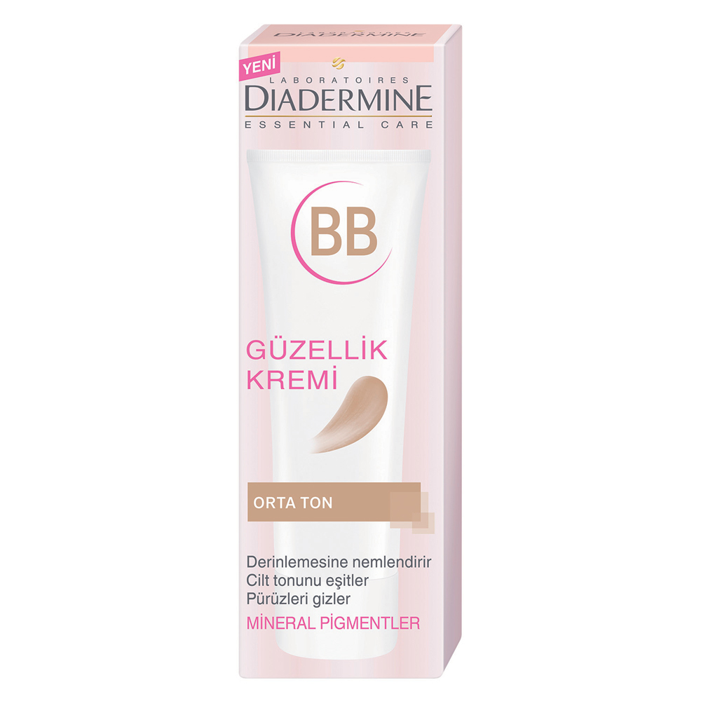 Diadermine BB Güzellik Kremi Tüm Ciltler İçin Orta Ton 50 ml
