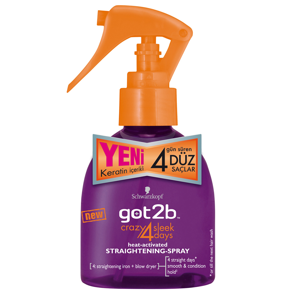 Schwarzkopf Got2B Straight 4 Gün Boyunca Düzleştirici Sprey 200 ml