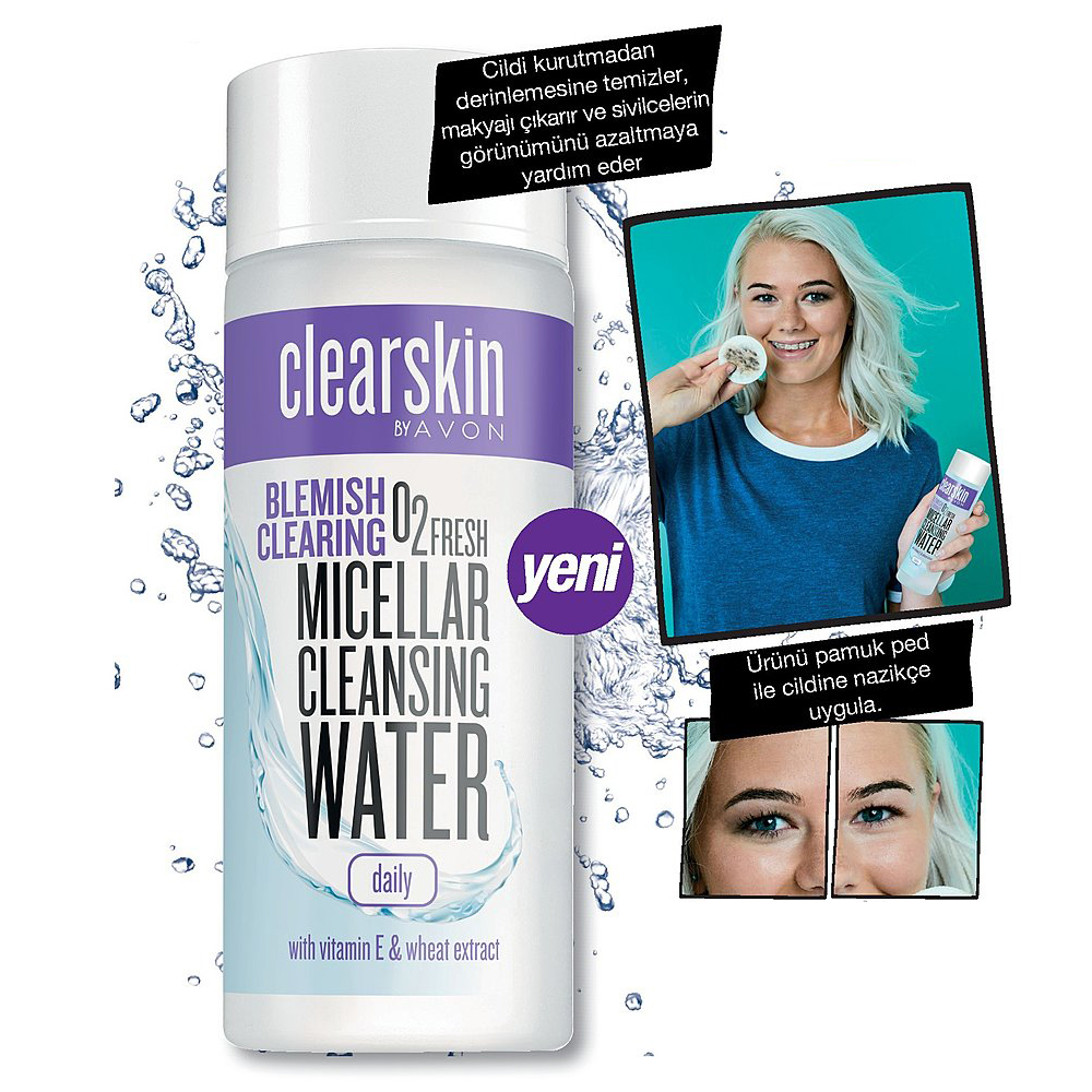 AVON Clearskin Micellar Temizleme Suyu 200 ml