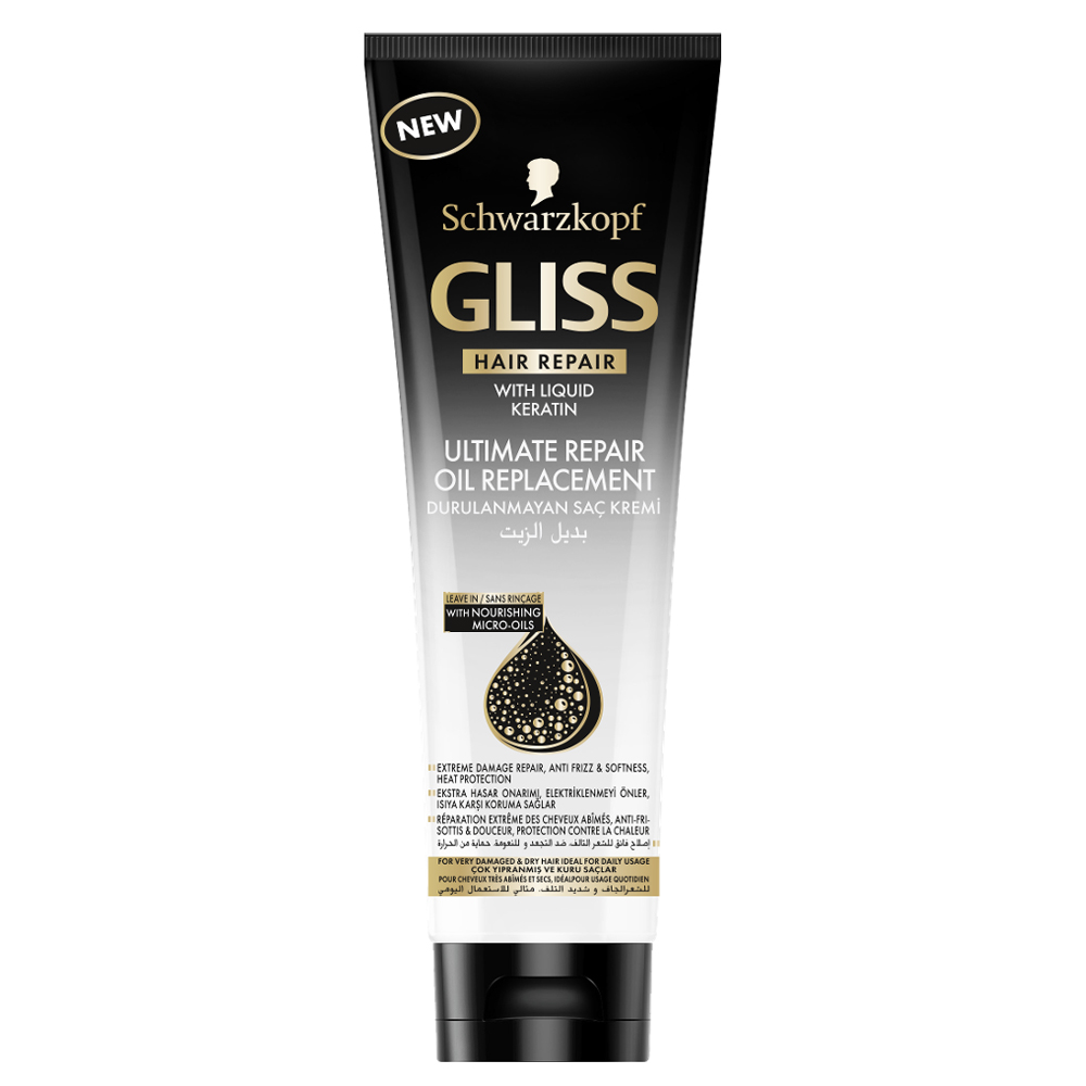 Schwarzkopf Gliss Ultimate Repair Çok Yıpranmış ve Kuru Saçlar İçin Durulanmayan Saç Kremi 250 ml