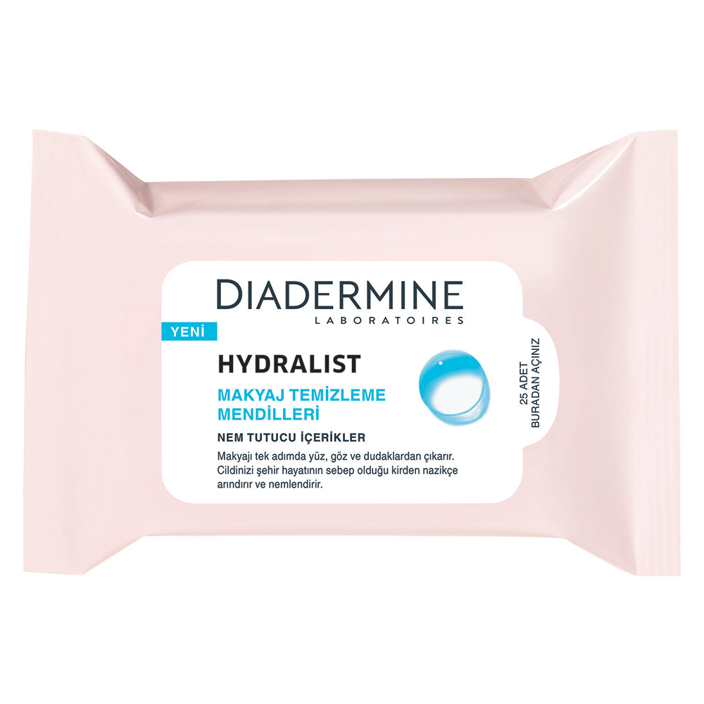 Diadermine Hydralist Makyaj Temizleme Mendili 25 Adet