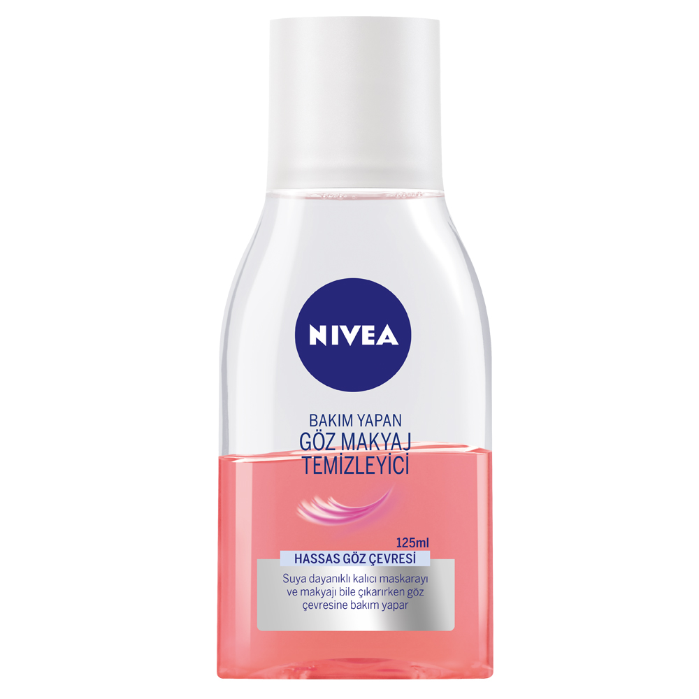 Nivea Bakım Yapan Çift Fazlı Göz Makyaj Temizleyici Hassas Göz Çevresi İçin 125 ml