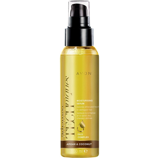 AVON Advance Techniques Argan ve Hindistan Yağı İçeren Nemlendirici Saç Serumu 100 ml
