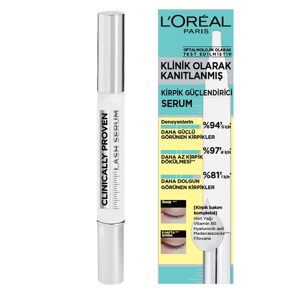 L'Oréal Klinik Olarak Kanıtlanmış Kirpik Güçlendirici Serum