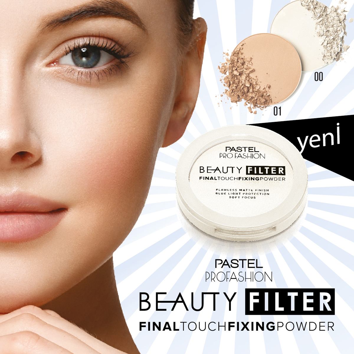 Pastel Profashion Beauty Filter Makyaj Sabitleyici Transparan Pudra