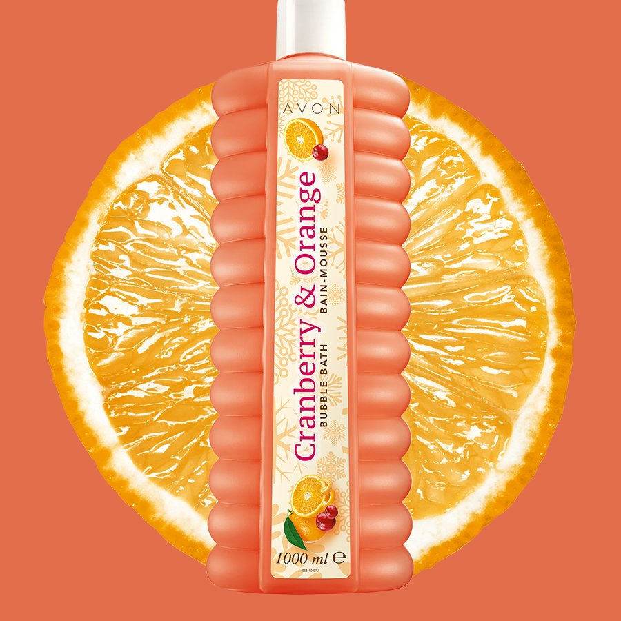 AVON Bubble Bath Kızılcık ve Portakal Kokulu Banyo Köpüğü 1000 ml