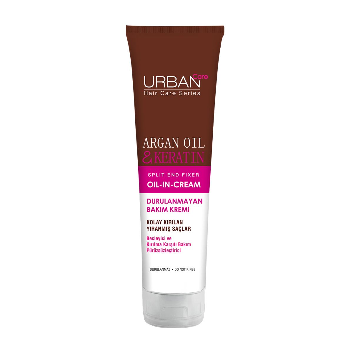 Urban Care Argan Yağı ve Keratin İçeren Besleyici ve Kırılma Karşıtı Durulanmayan Saç Bakım Kremi 150 ml