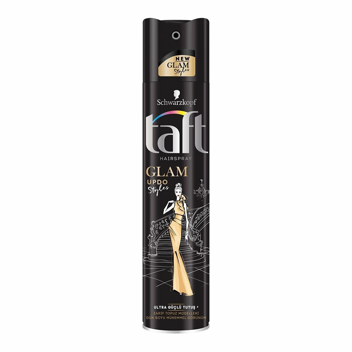 Taft Glam Updo Styles Zarif Topuz Modelleri Sprey 250 ml