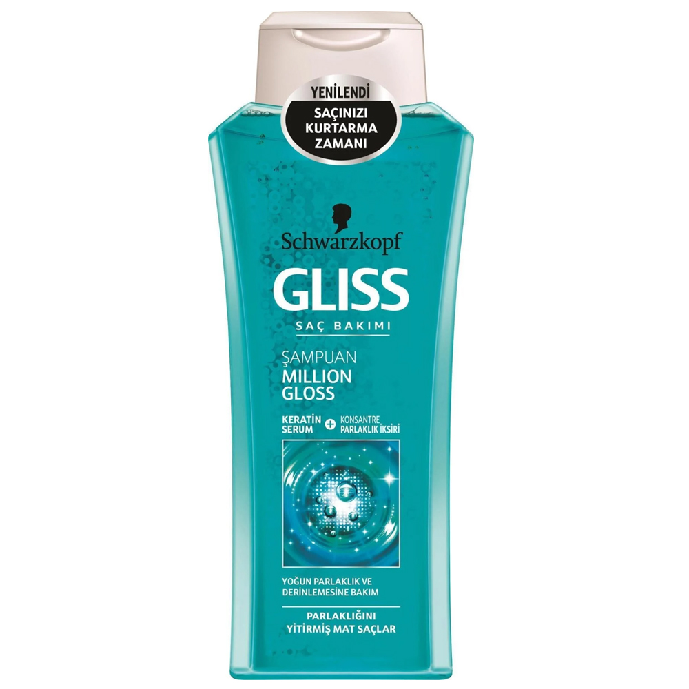 Schwarzkopf Gliss Million Gloss Parlaklığını Yitirmiş Mat Saçlar İçin Şampuan 400 ml